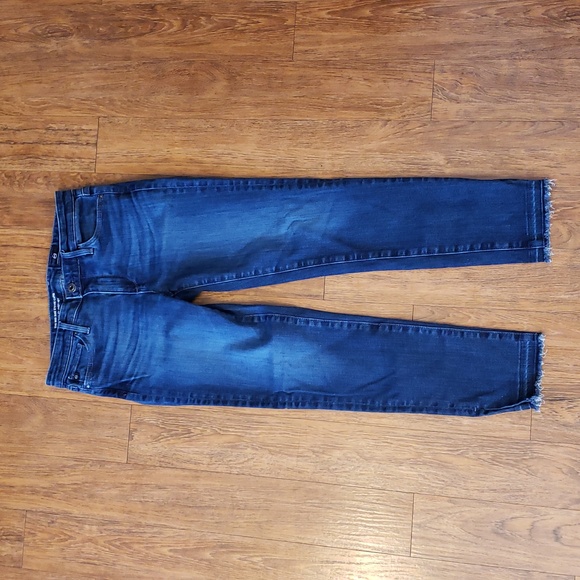 Ag Adriano Goldschmied Denim - AG Adriano Goldschmied Dark Blue Skinny Jeans Midi